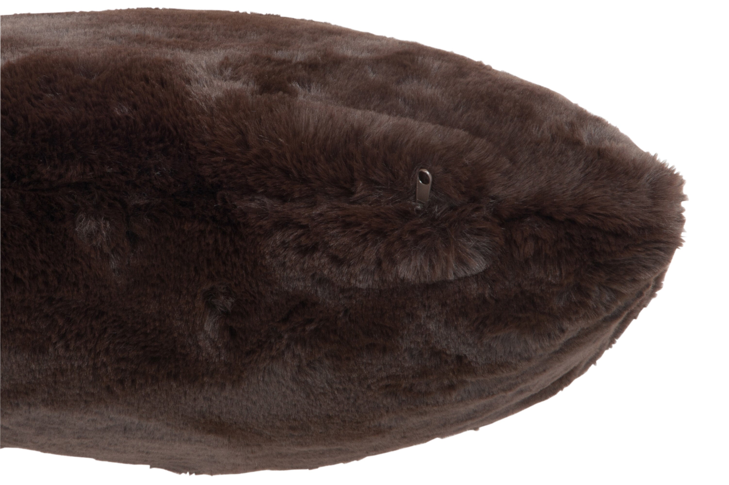 Kussen Cutie Polyester Donkerbruin - J-LINE