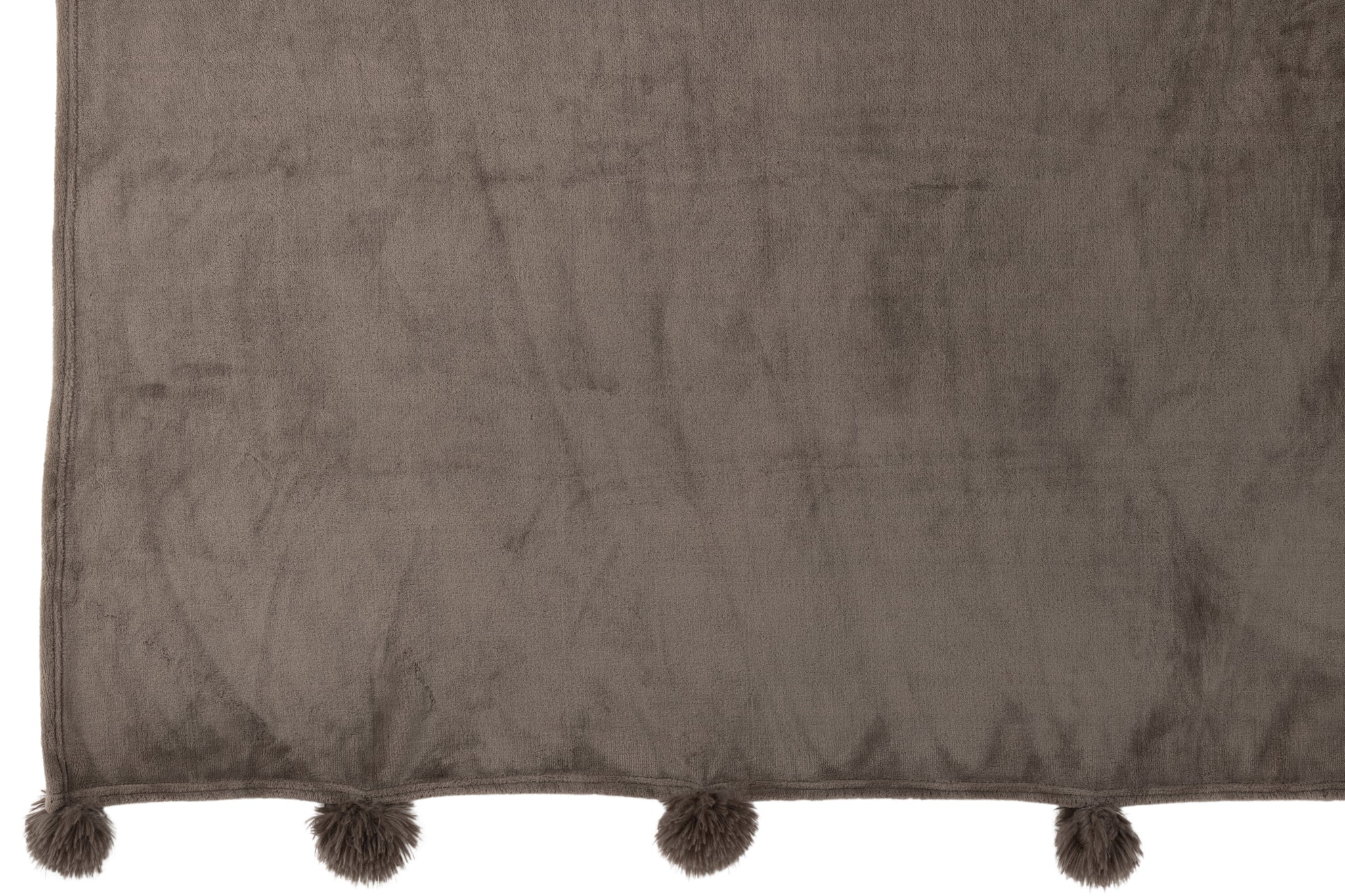 plaid Pompom polyester - J-LINE