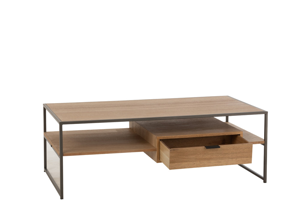 Tv-kast 1 lade hout/metaal - J-LINE