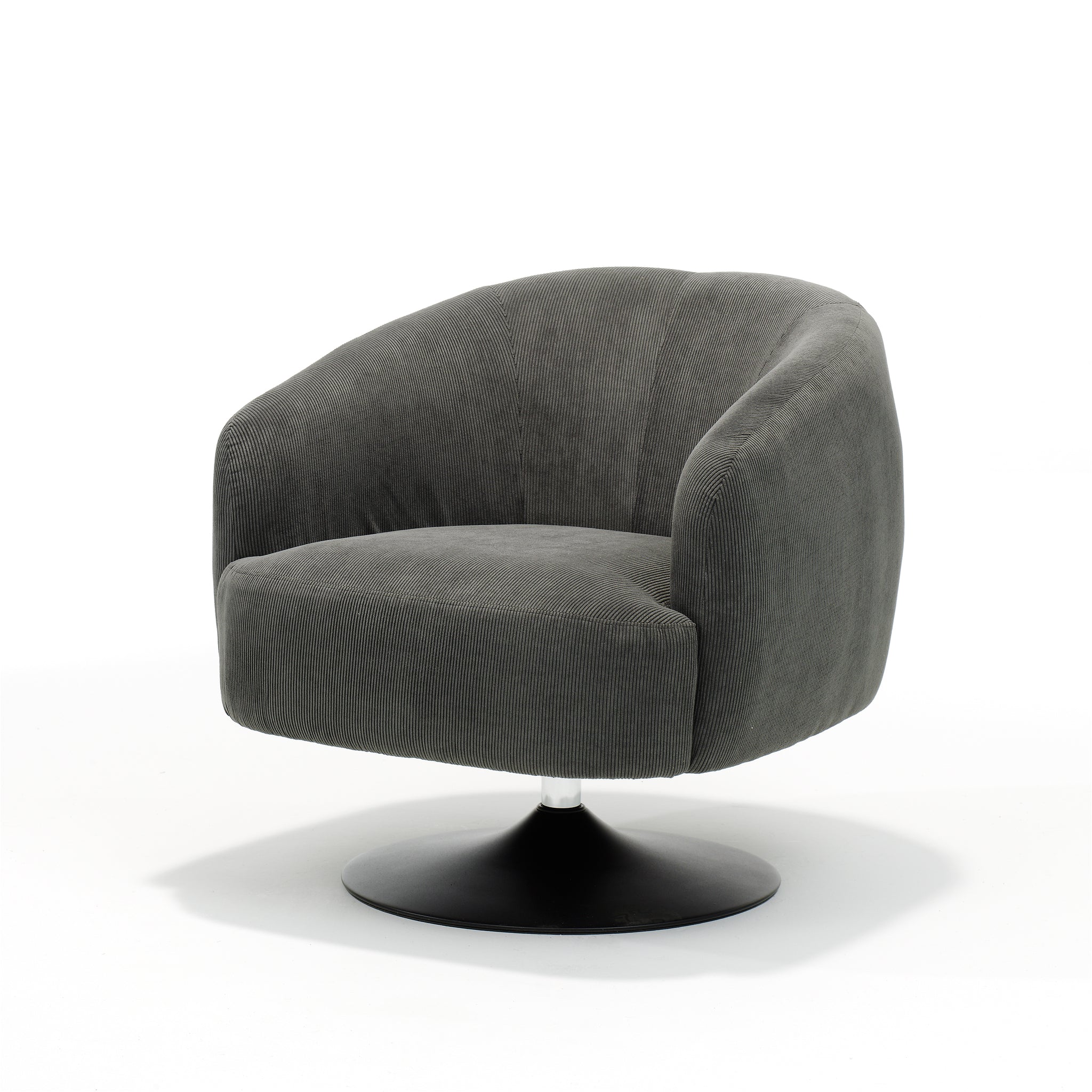 draaifauteuil Jordi Ribstof Antraciet - RVD