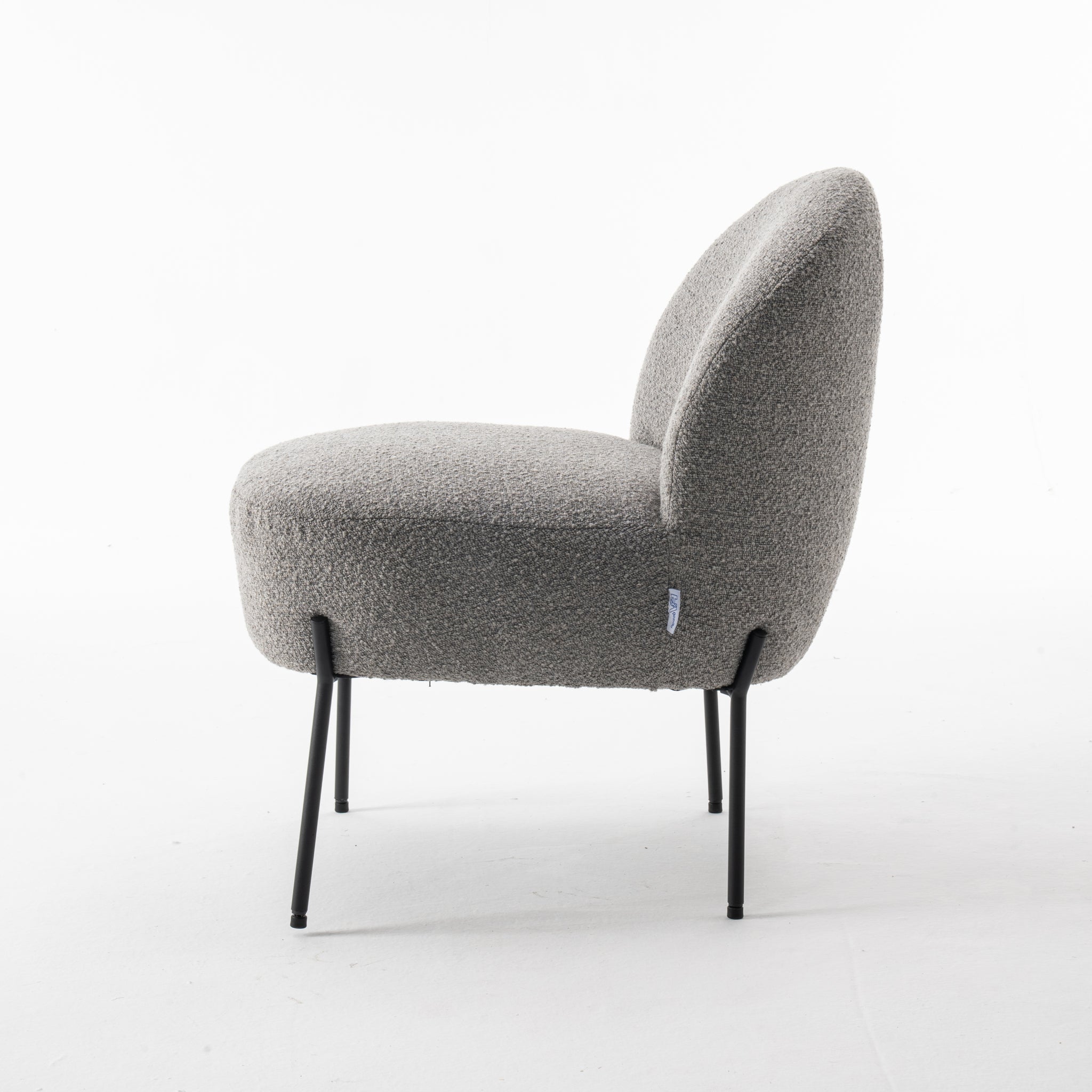 fauteuil Baudin Stof Teddy Steel - RVD