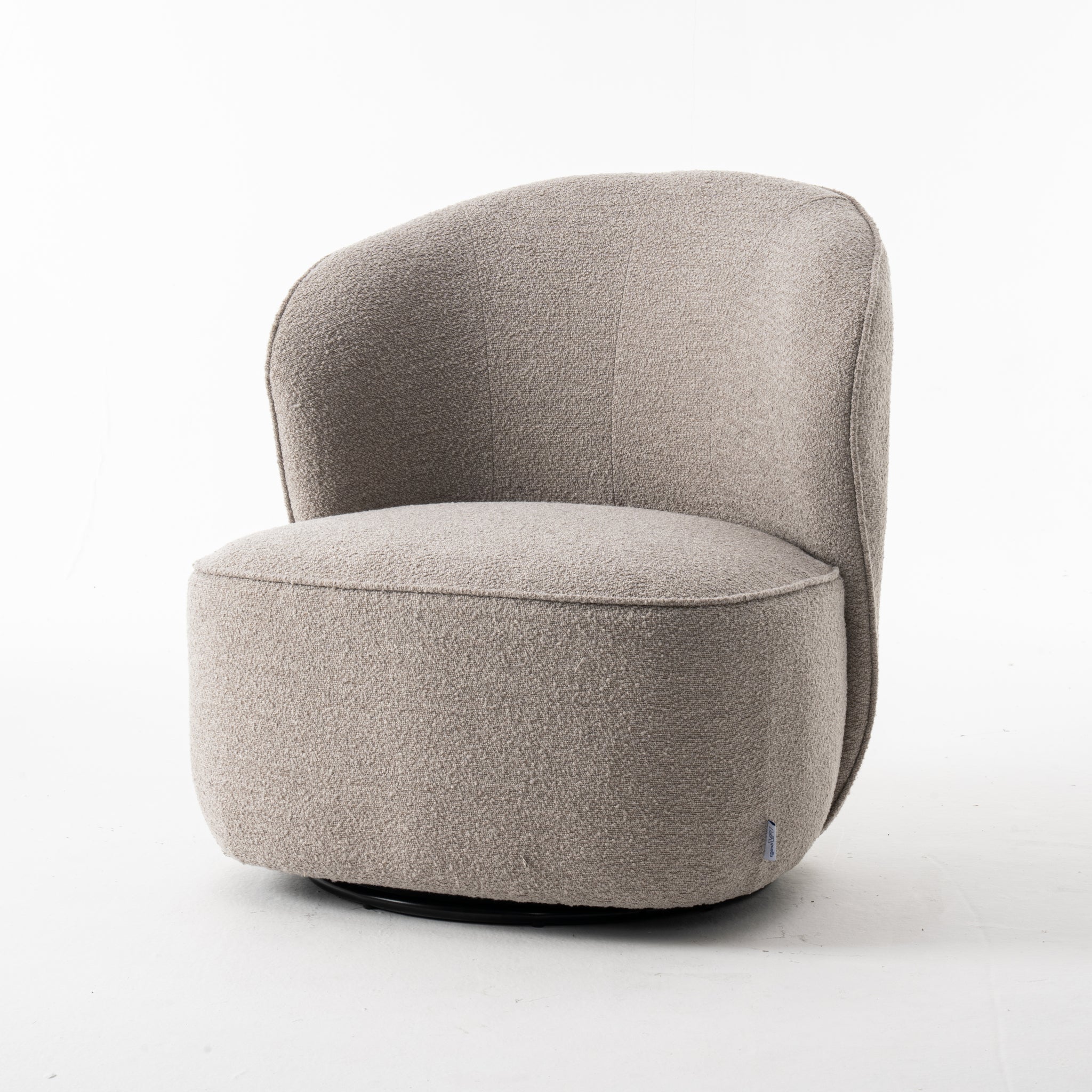 Draaifauteuil Sammy Stof Teddy Natuurlijk - RVD