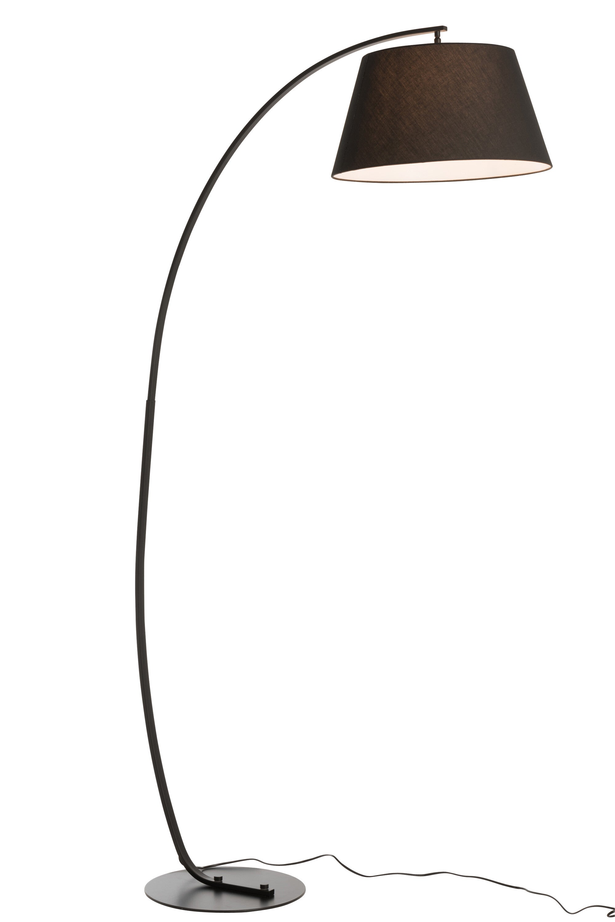 Vloerlamp Boog Metaal Zwart - J-LINE