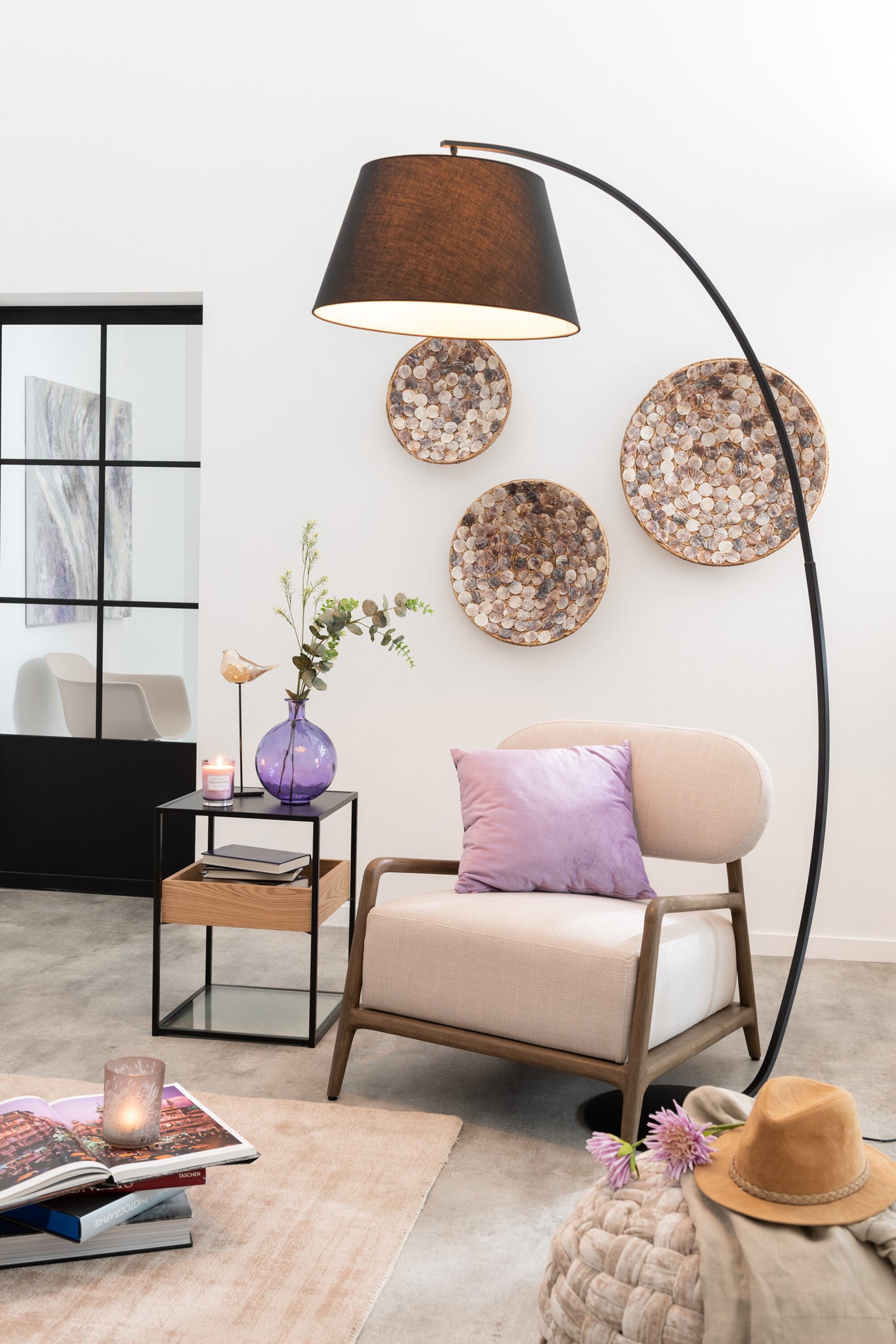 Lampadaire Arceau Métal Noir - J-LINE