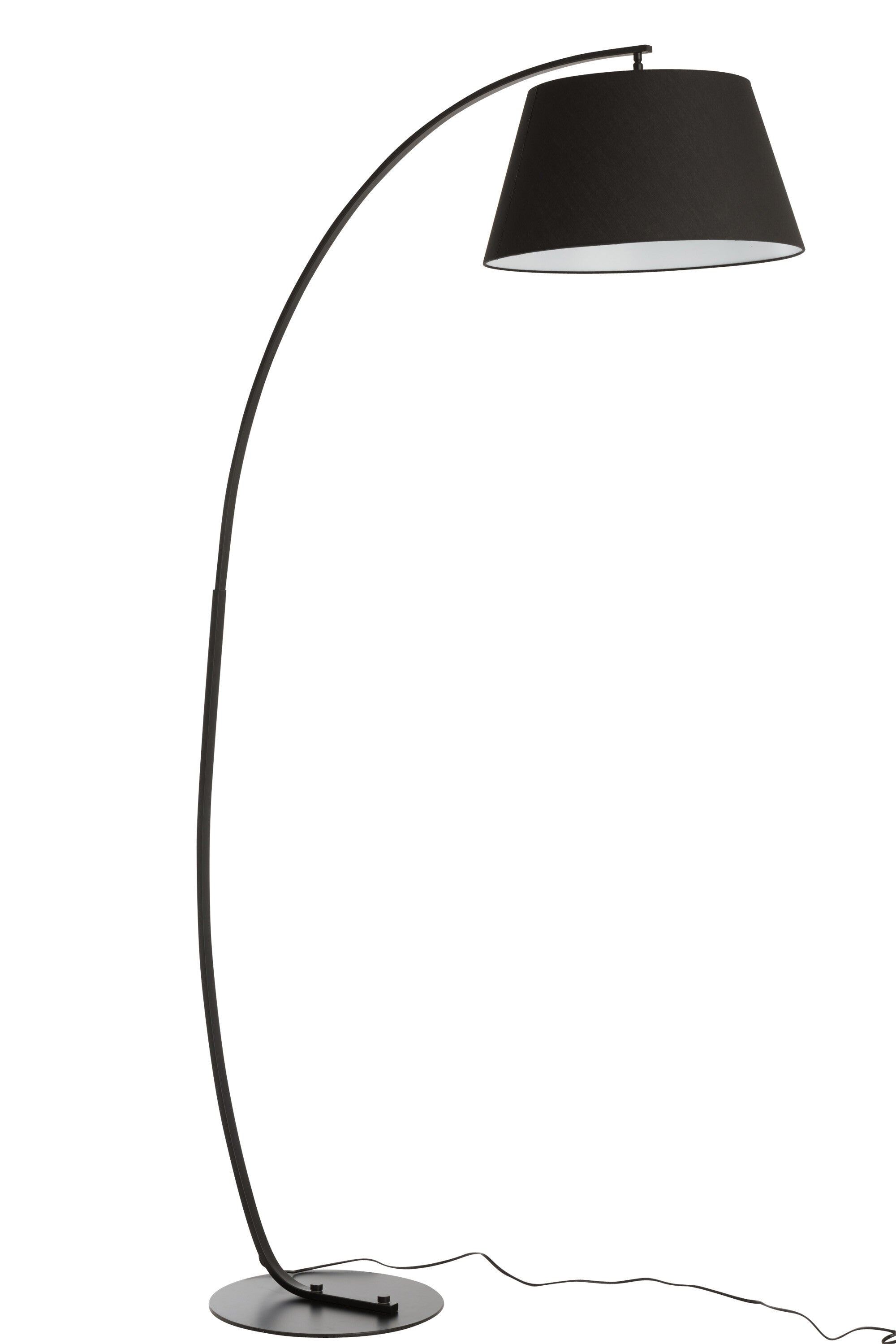 Vloerlamp Boog Metaal Zwart - J-LINE