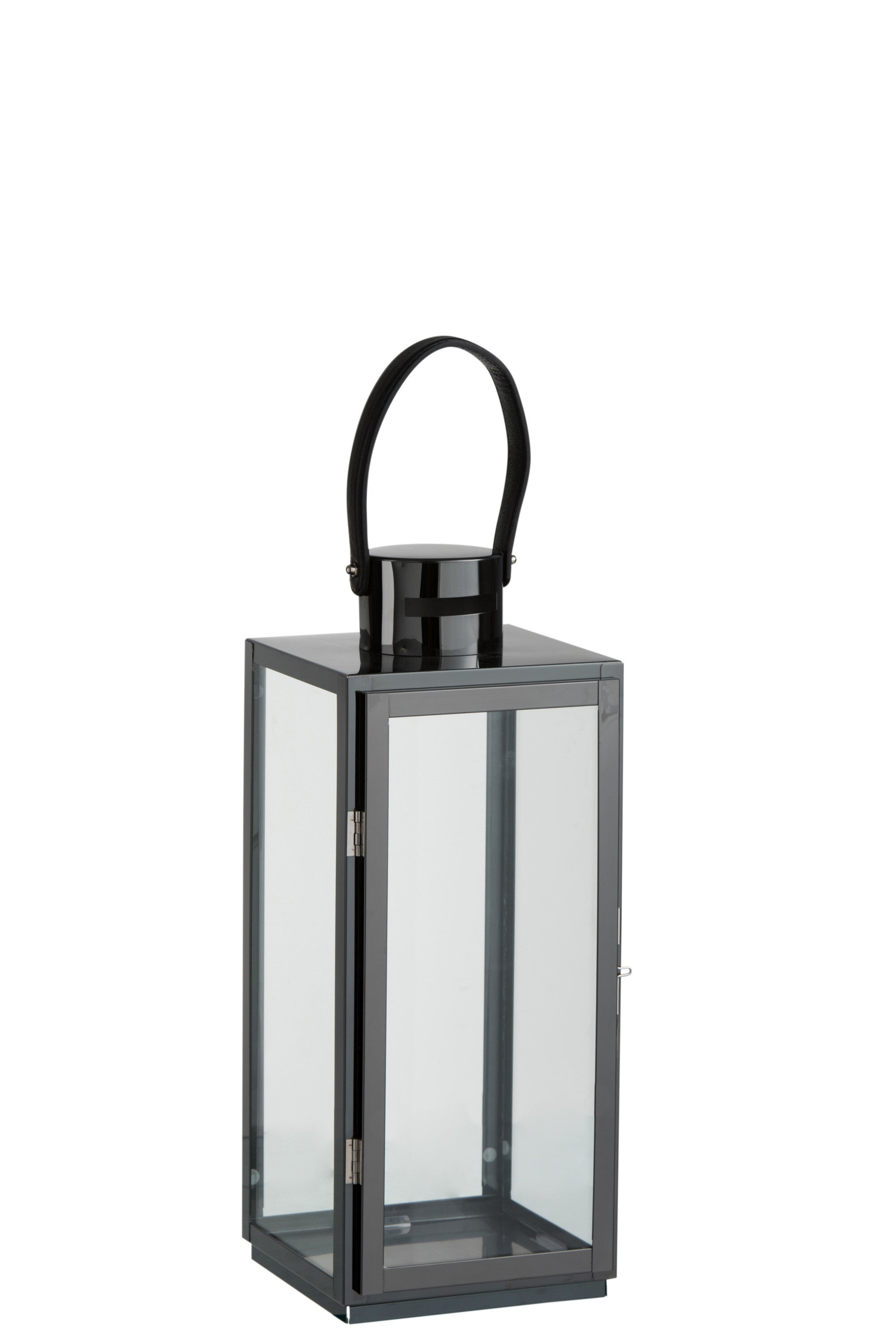 Lantaarn Staal/Glas Zwart - J-LINE