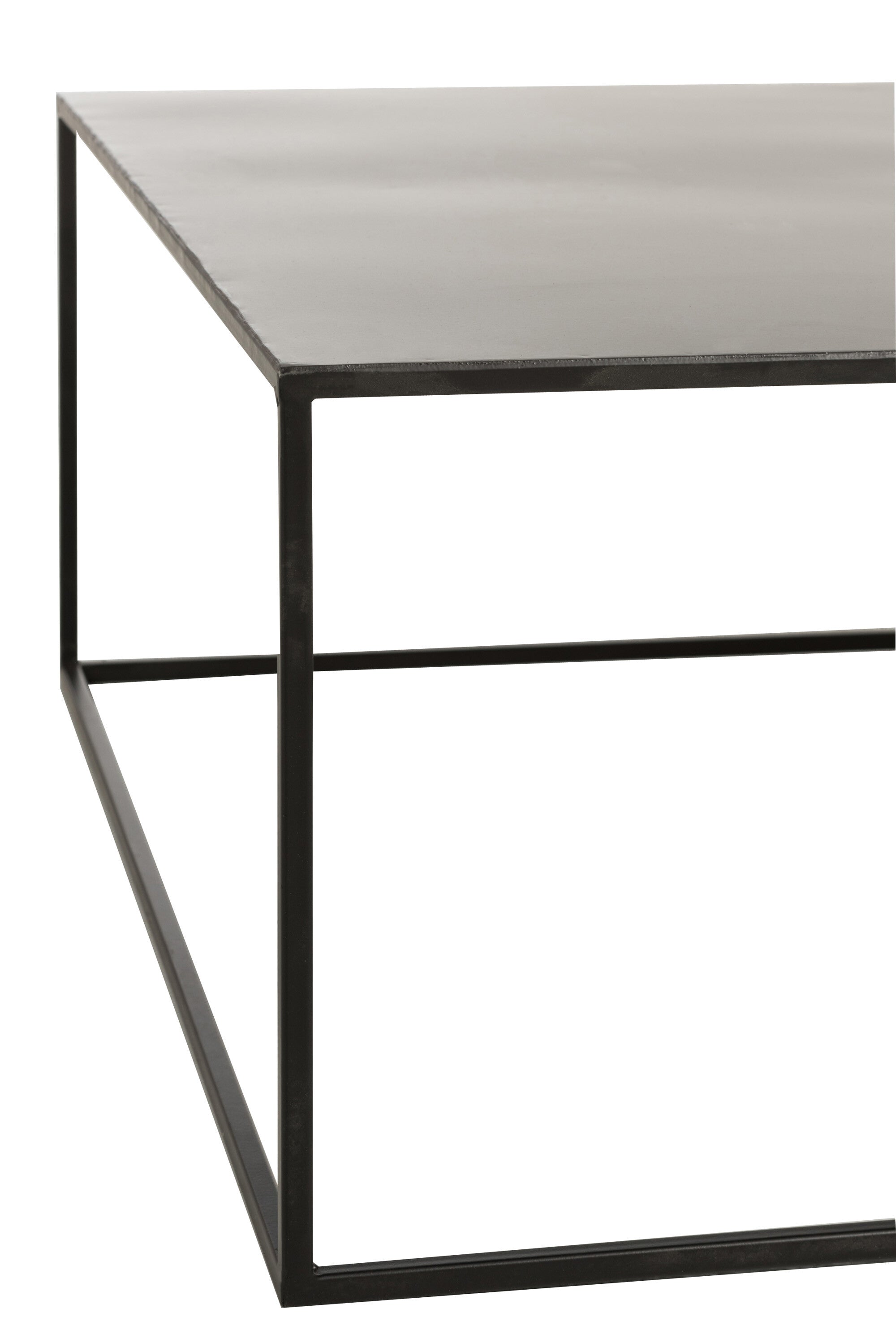 Salontafel Vierkant Metaal Zwart - J-LINE