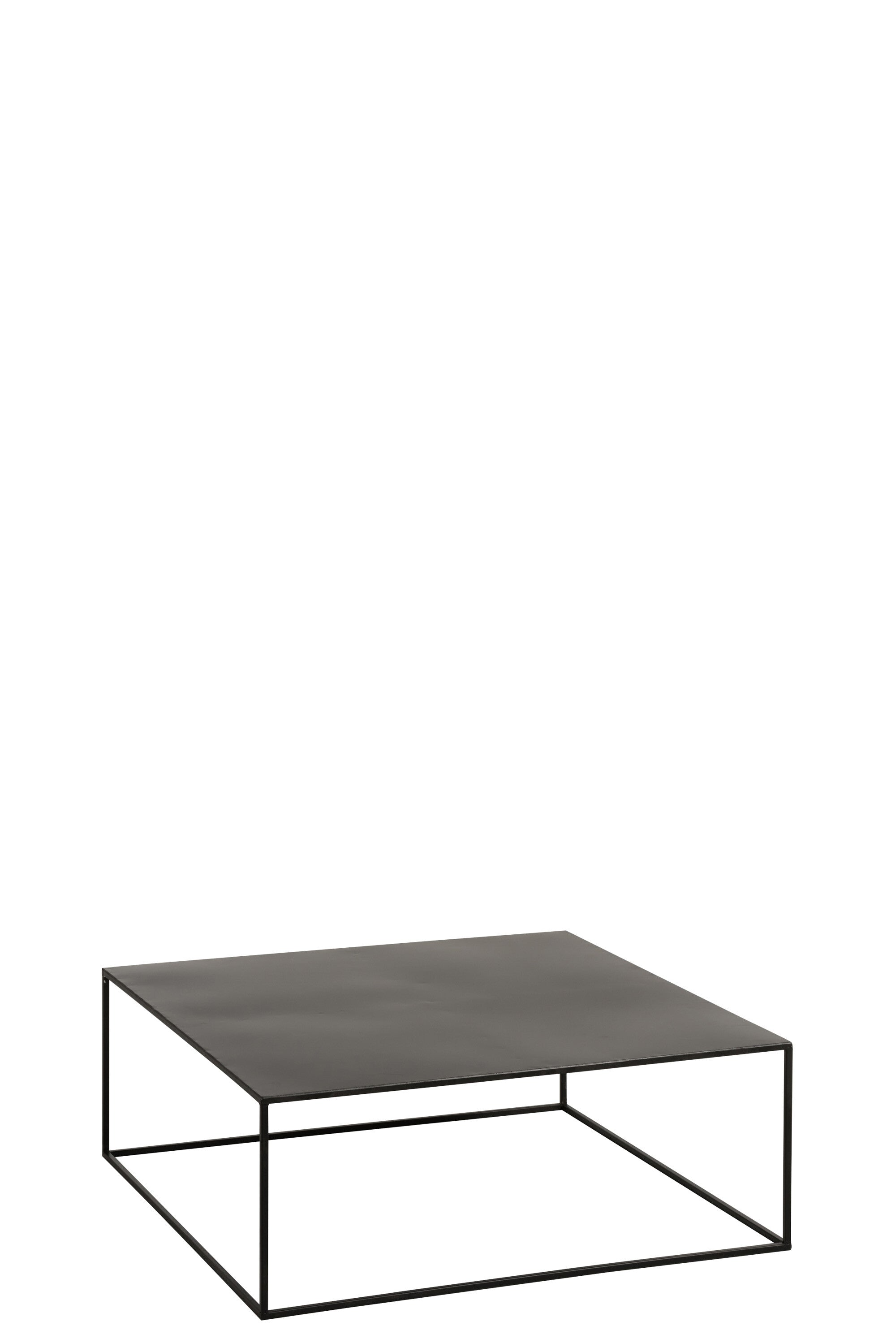 Salontafel Vierkant Metaal Zwart - J-LINE