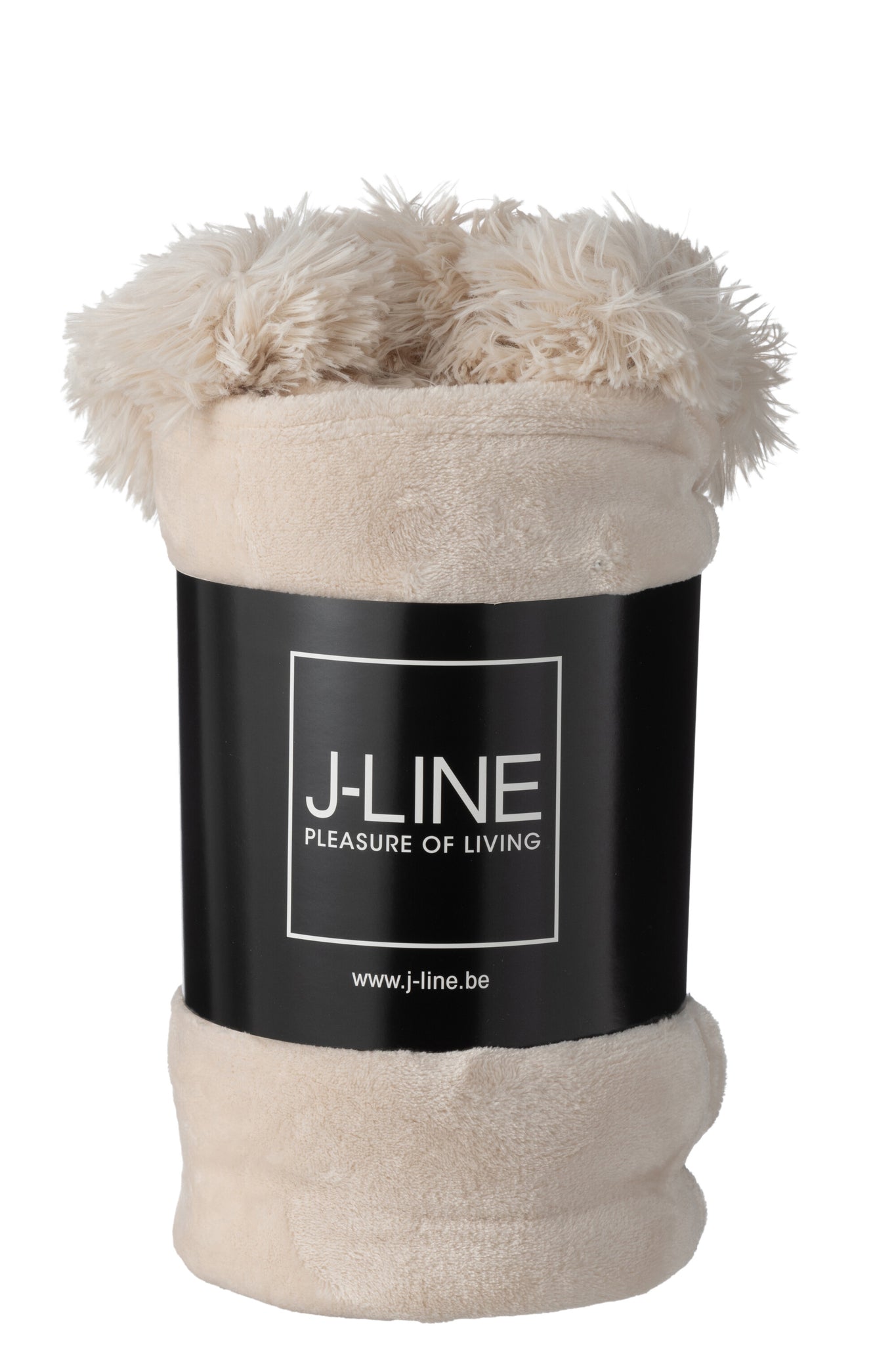 plaid Pompom Polyester Licht BeigeJL