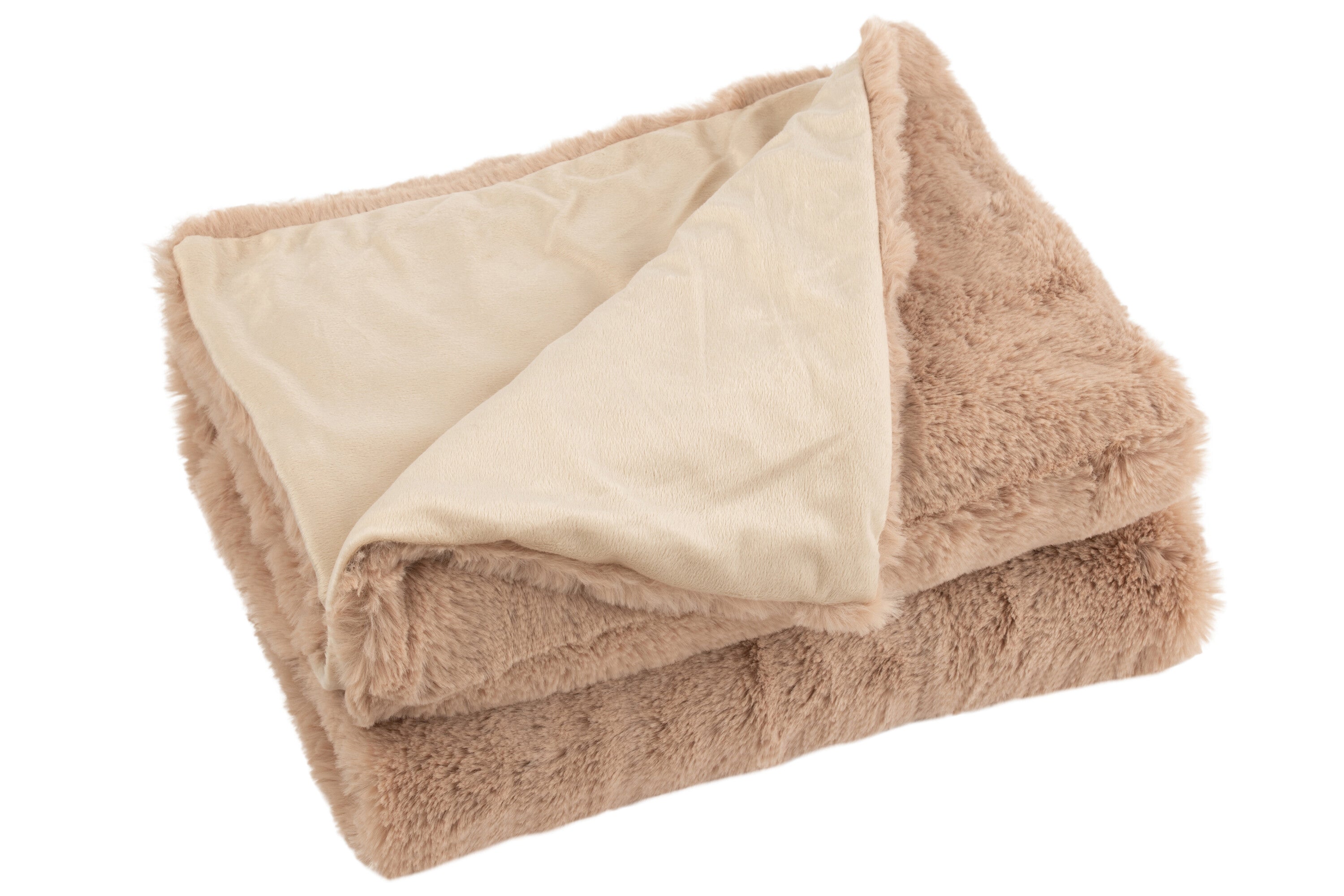 Geruite plaid polyester poederroze - J-LINE