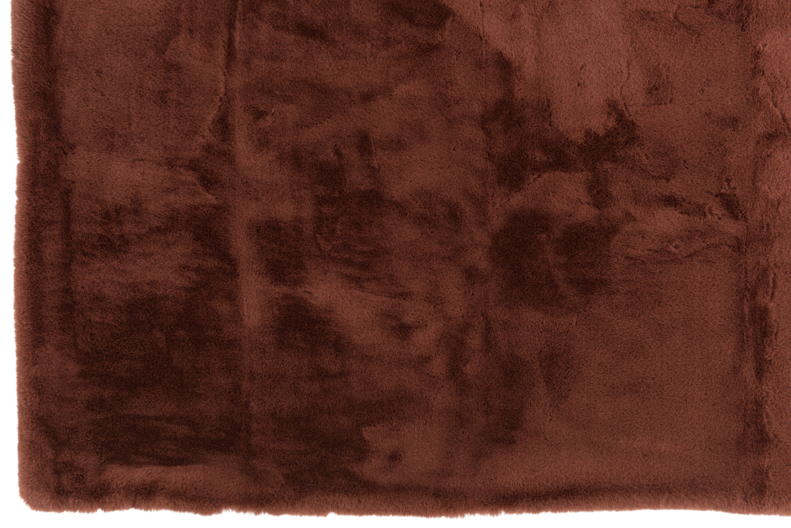 Plaid en polyester marron clair - J-LINE