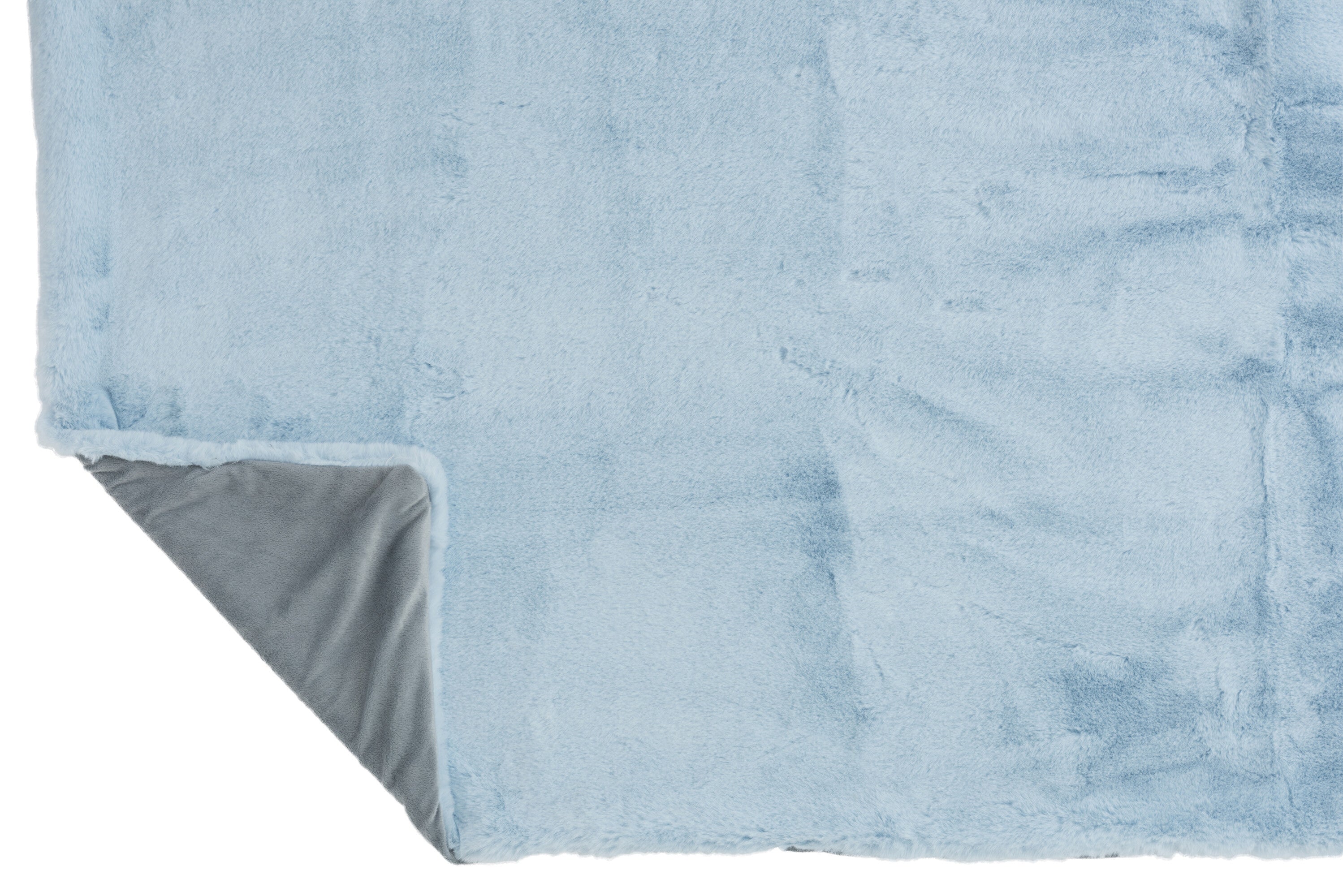 Plaid polyester bleu clair - J-LINE
