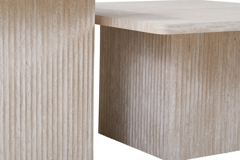 salontafels 'Bobby' travertijn beige S/2- RS