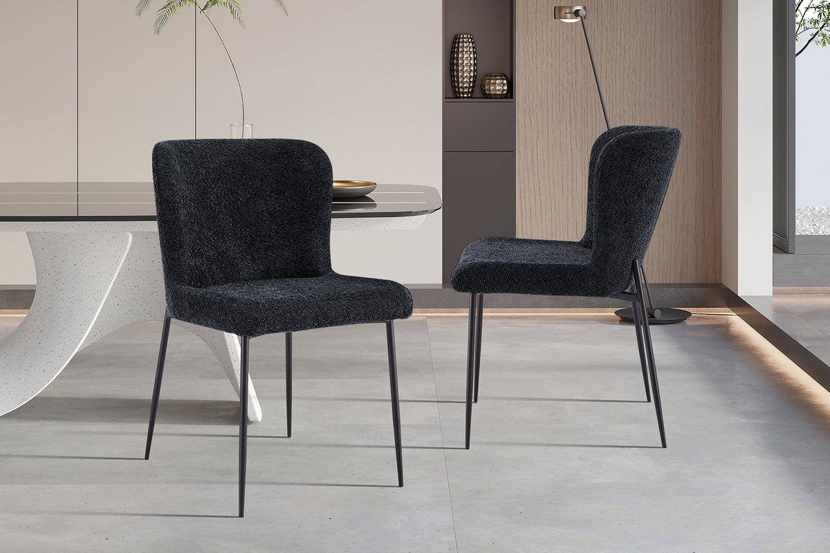 Stoel 'Lisa' Bouclé Dark Grey RS