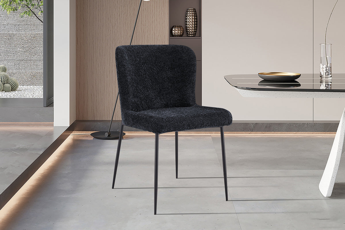 Stoel 'Lisa' Bouclé Dark Grey RS
