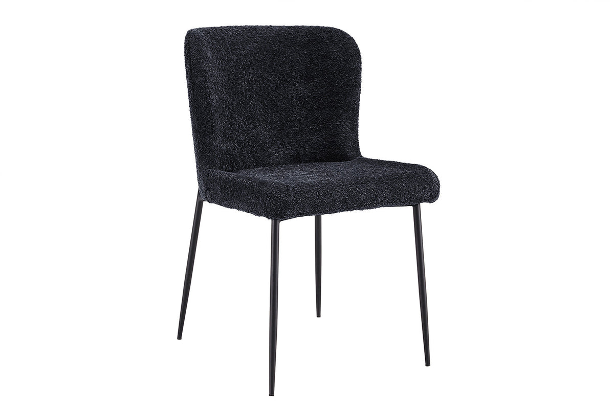 Stoel 'Lisa' Bouclé Dark Grey RS