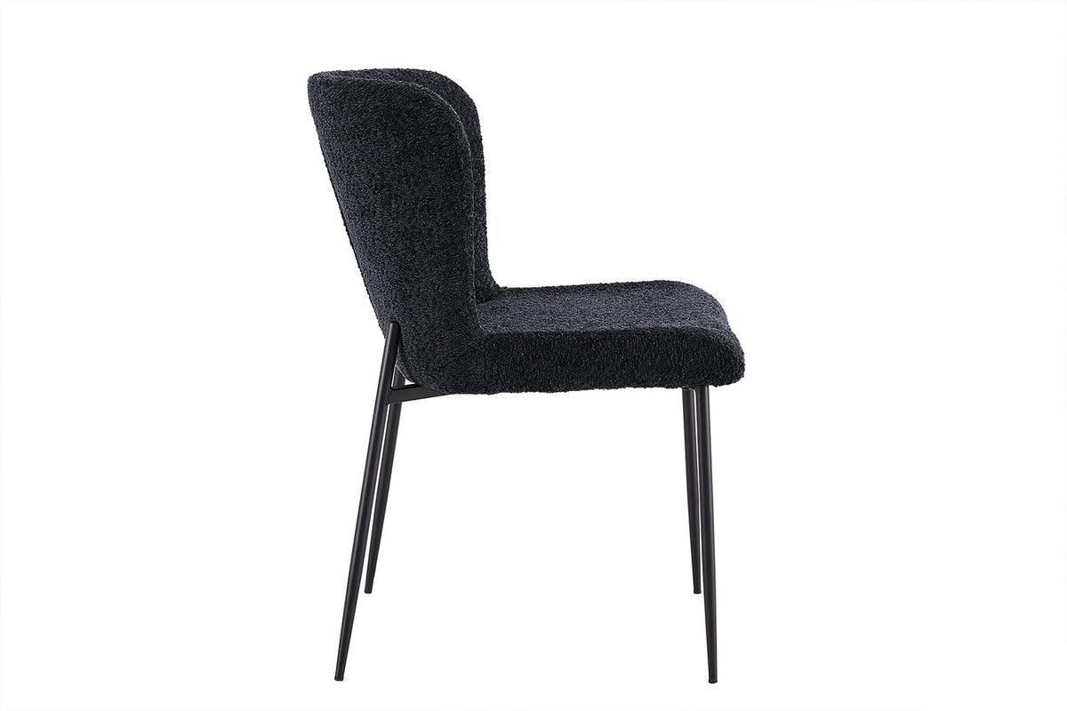 Stoel 'Lisa' Bouclé Dark Grey RS