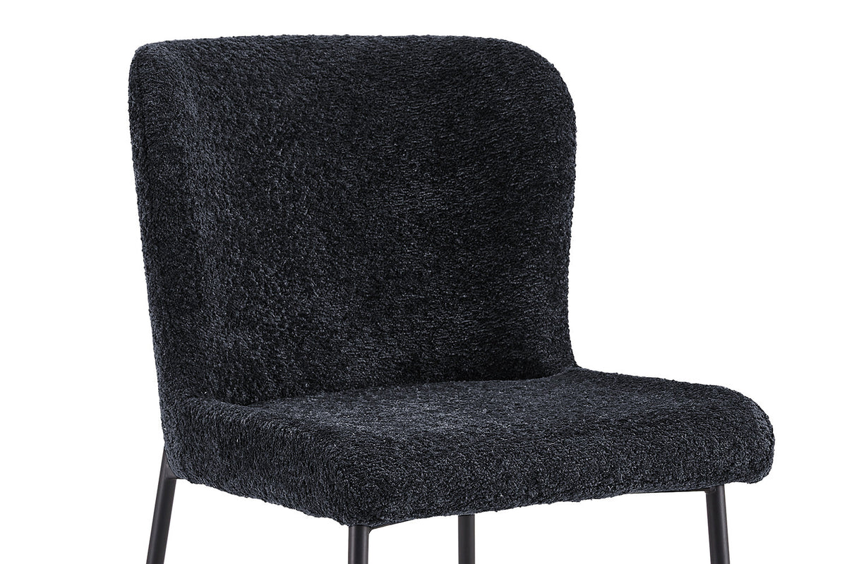 Stoel 'Lisa' Bouclé Dark Grey RS