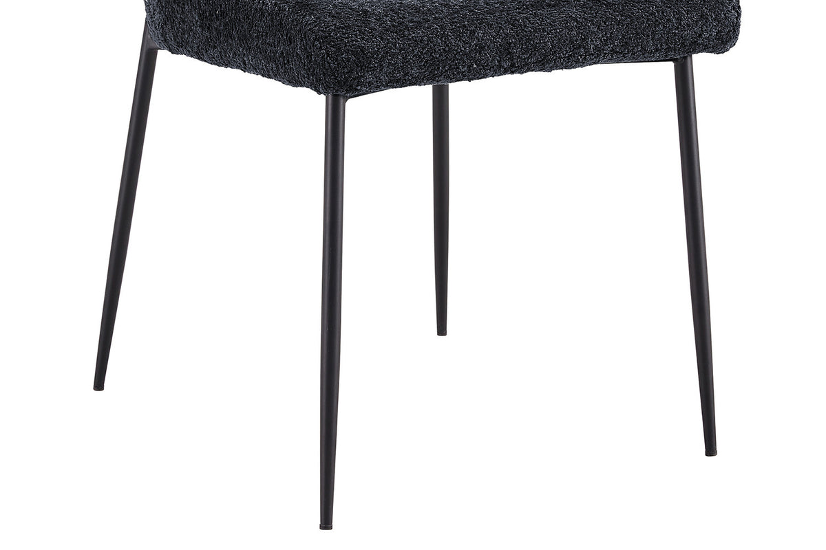Stoel 'Lisa' Bouclé Dark Grey RS