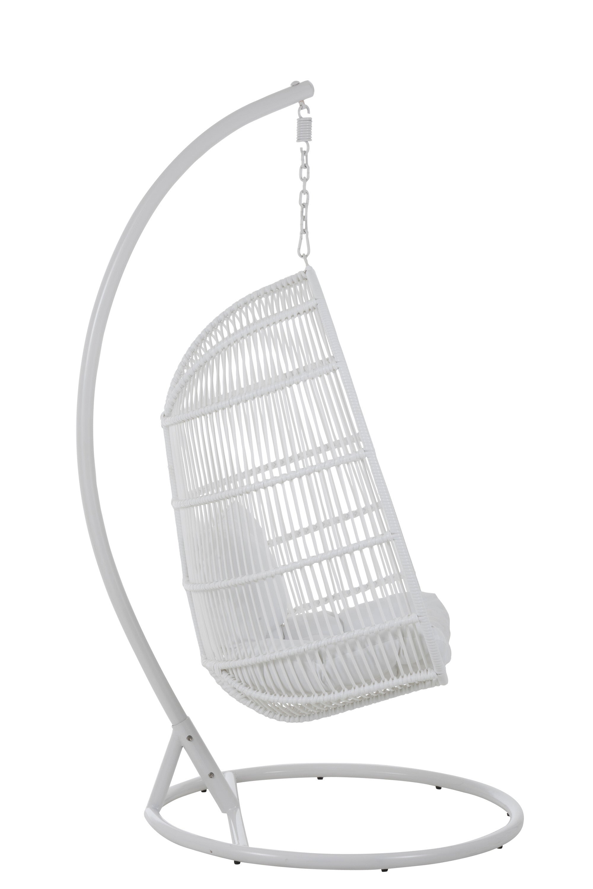Hangstoel Ovaal Staal Wit - J-LINE