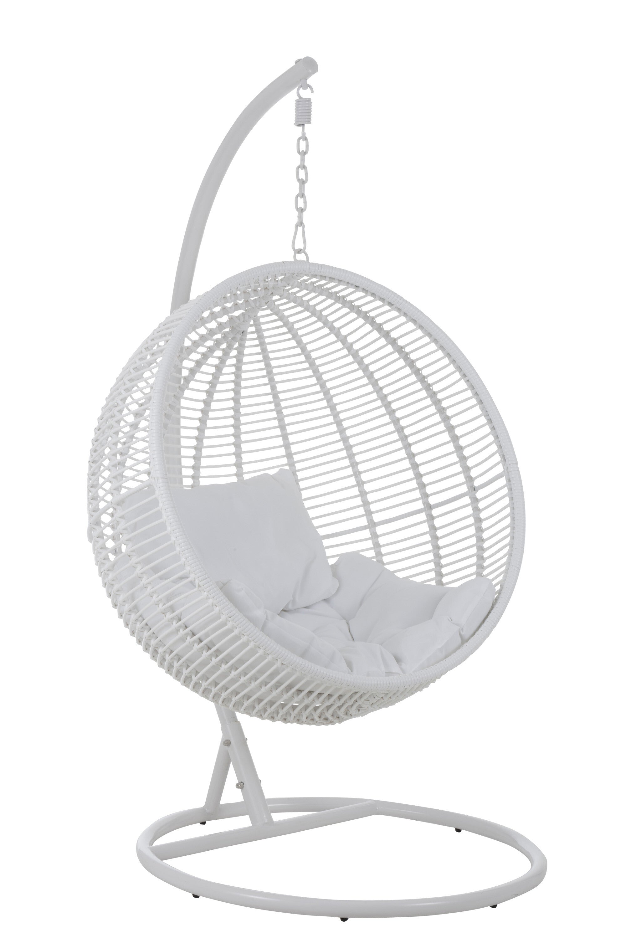 Hangstoel Rond Staal Wit - J-LINE