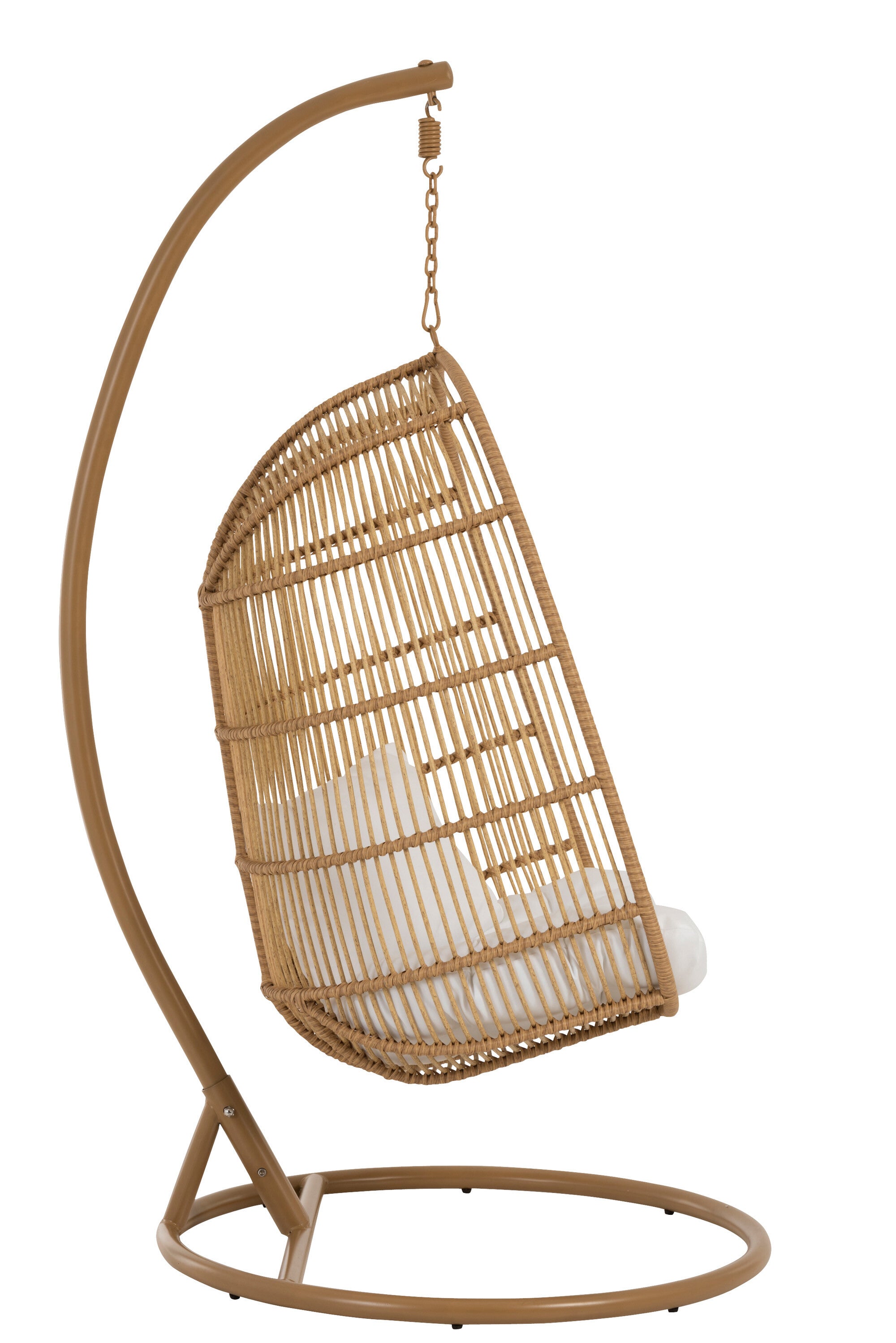 Hangstoel Ovaal Staal Natuurlijk - J-LINE