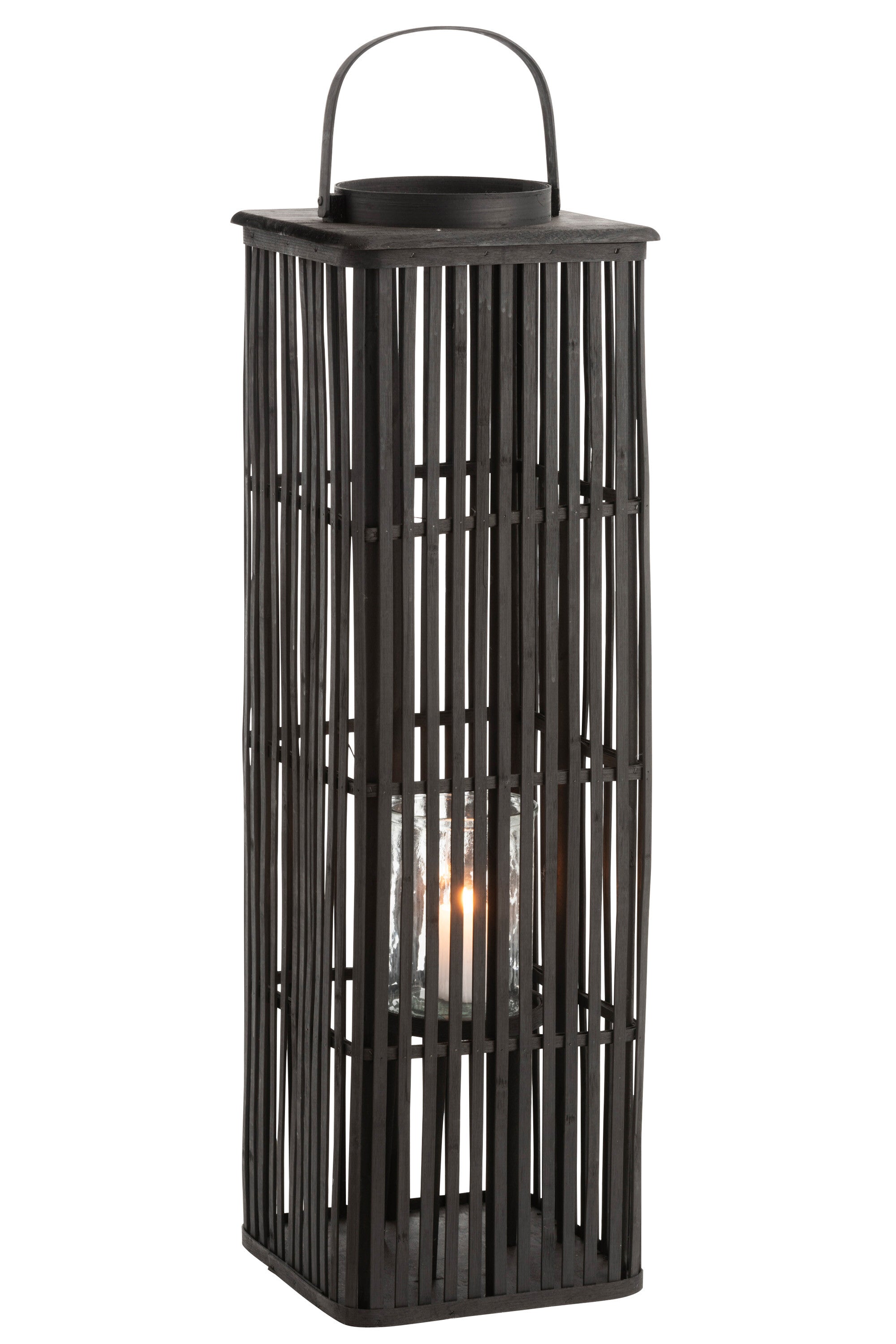Lantaarn Bamboe Zwart - J-LINE