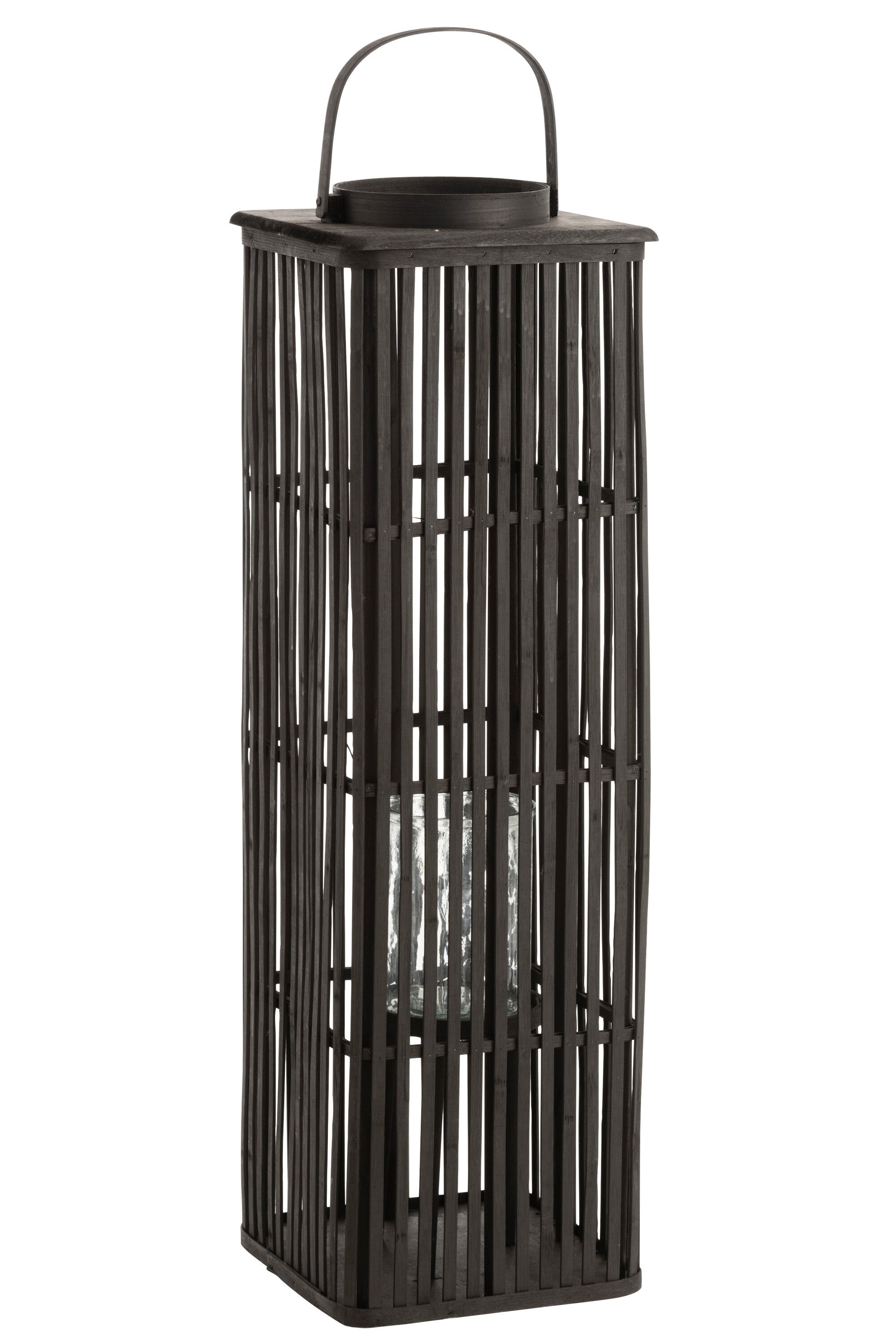 Lantaarn Bamboe Zwart - J-LINE