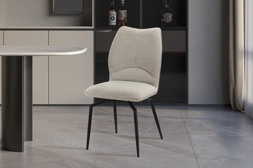 Stoel 'Lara' Draaibaar tot 0 ecru - RS