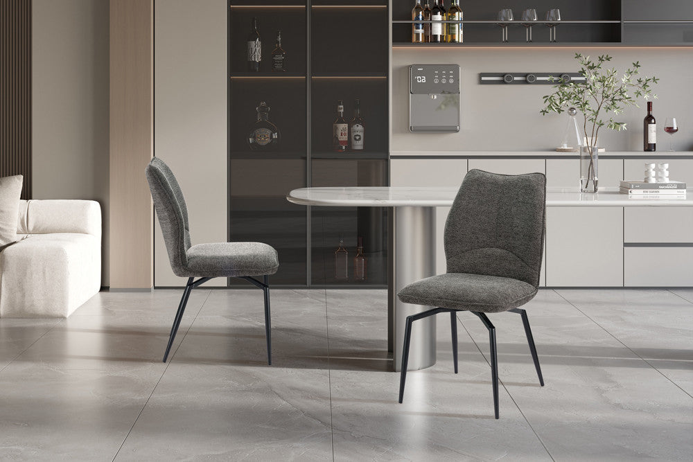 Stoel 'Lara' Draaibaar tot 0 grijs - RS