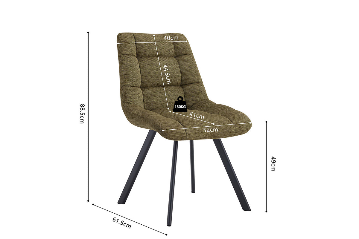 Stoel 'Lizzy' Fabric Green RS