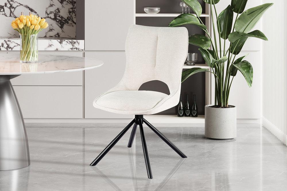 Stoel 'Mori' Draaibaar tot 0 beige - RS