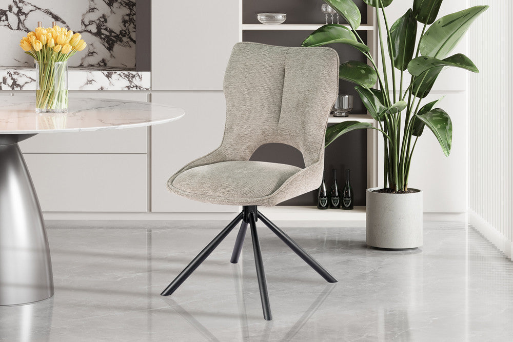 Stoel 'Mori' Draaibaar tot 0 lichtgrijs - RS