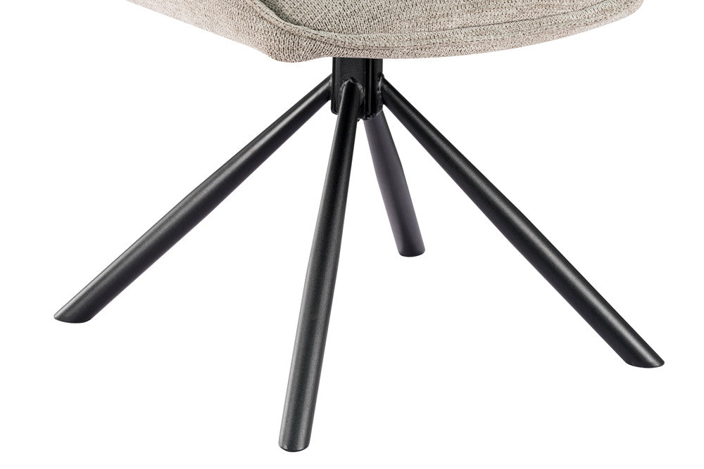 Stoel 'Mori' Draaibaar tot 0 lichtgrijs - RS