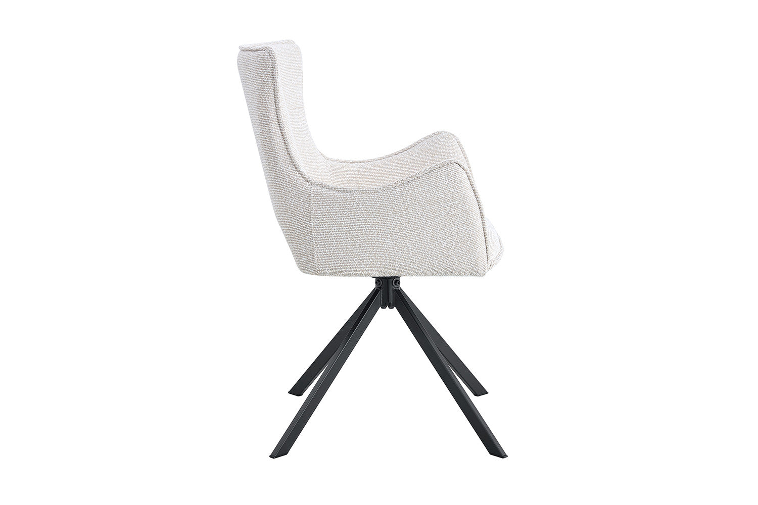 Armstoel 'Billy' Draaibaar tot 0 ecru - RS