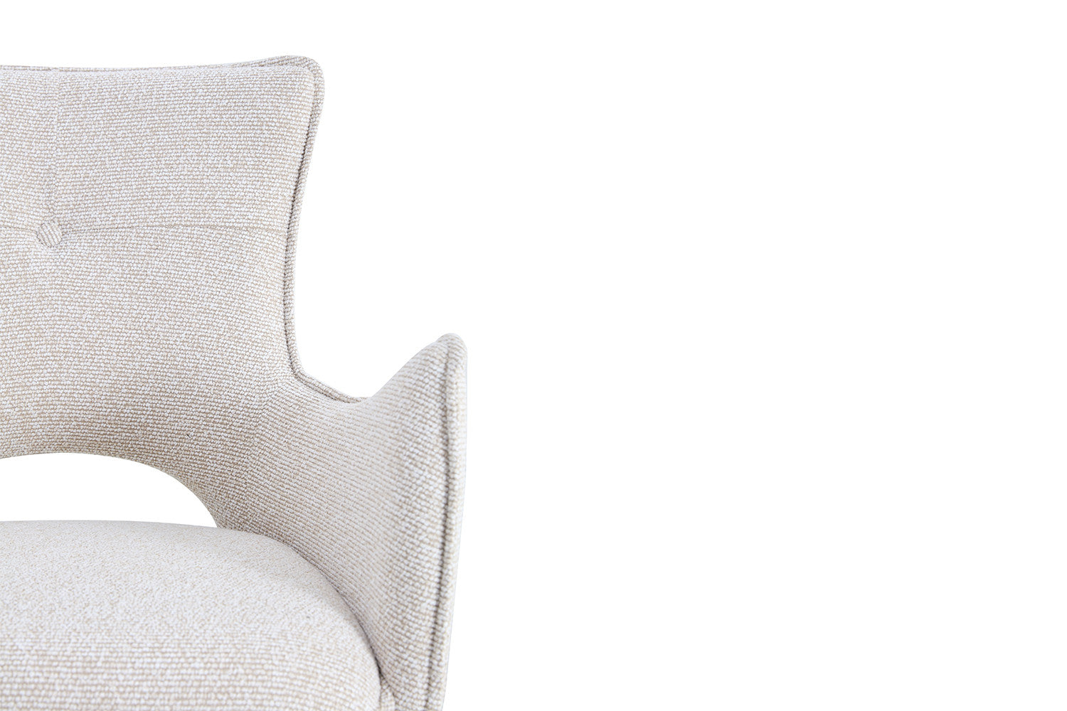 Armstoel 'Billy' Draaibaar tot 0 ecru - RS