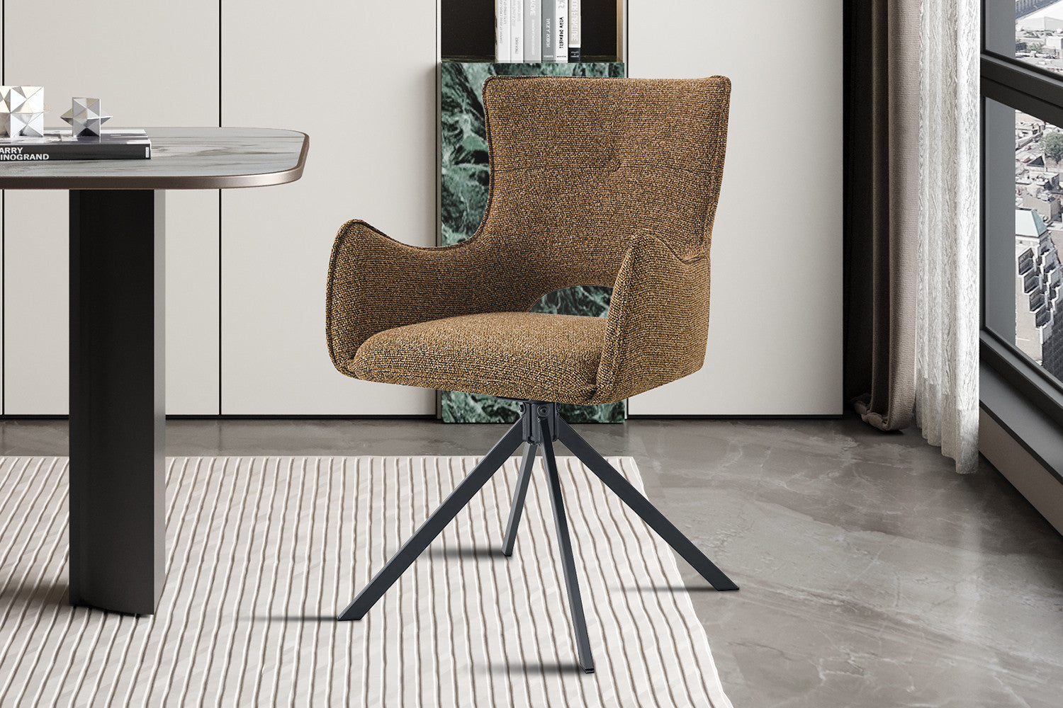 Armstoel 'Billy' Draaibaar tot 0 roest - RS