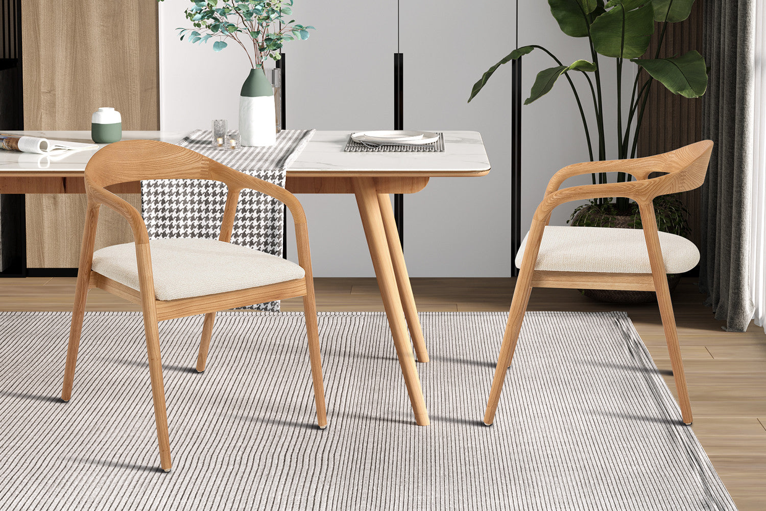 Armstoel 'Claire' beige - RS