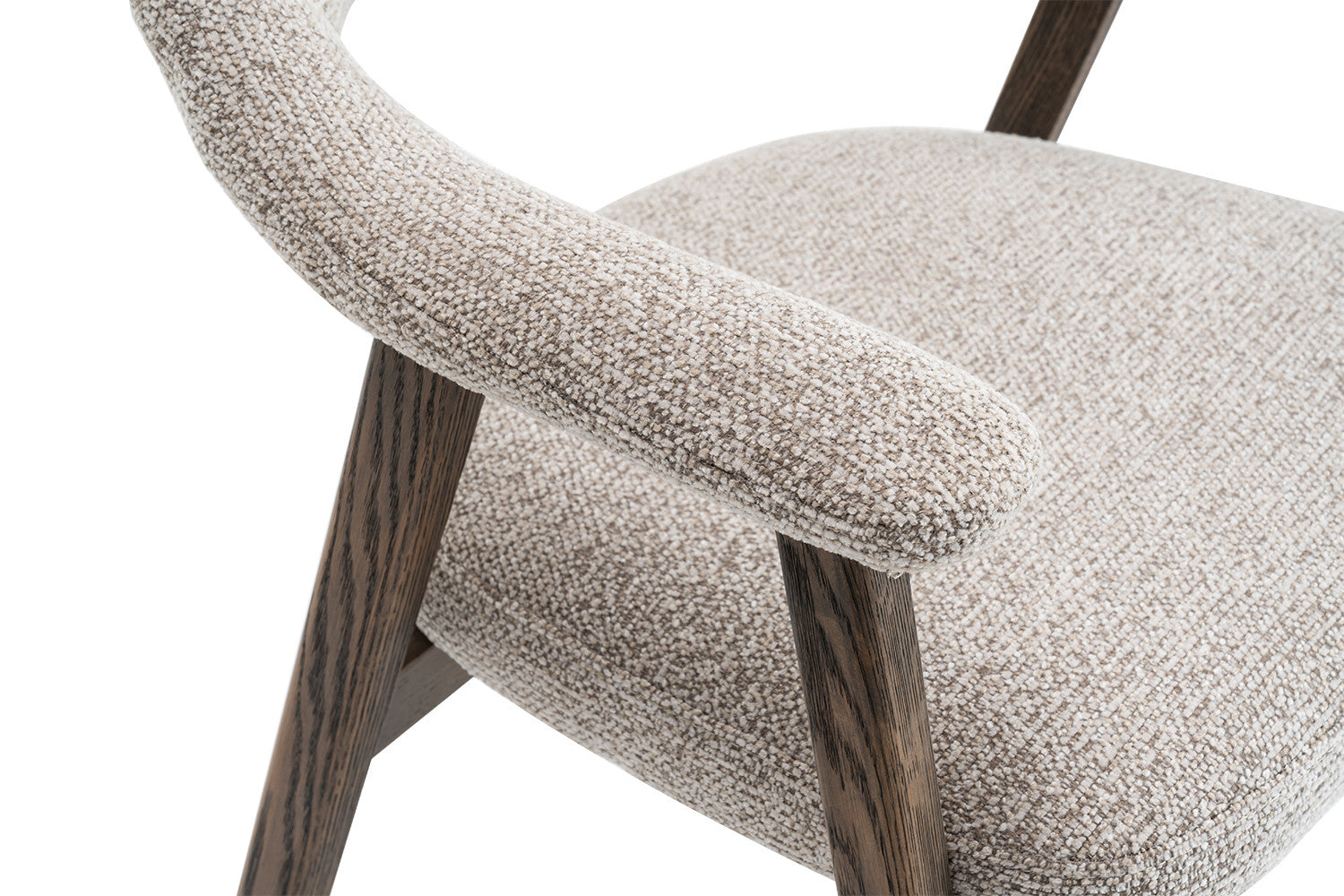 Armstoel 'Coralie' eik massief zand - RS