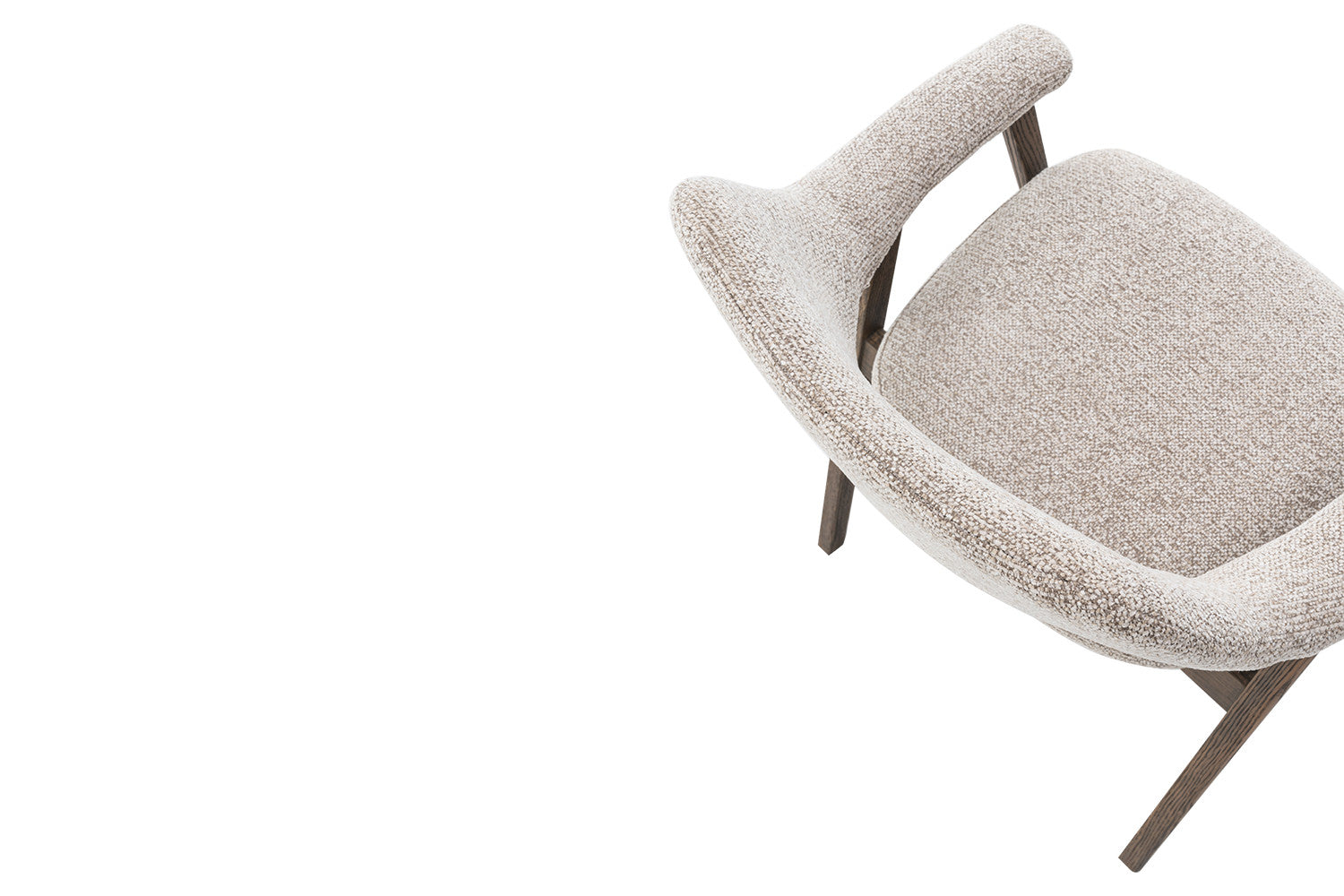 Armstoel 'Coralie' eik massief zand - RS