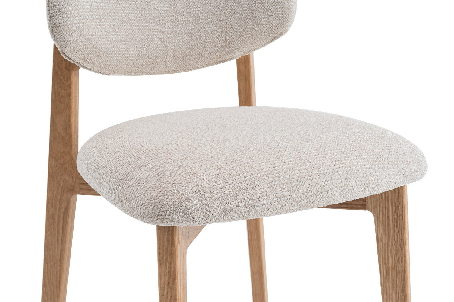 Eetkamerstoel 'Carmen' eik massief beige - RS