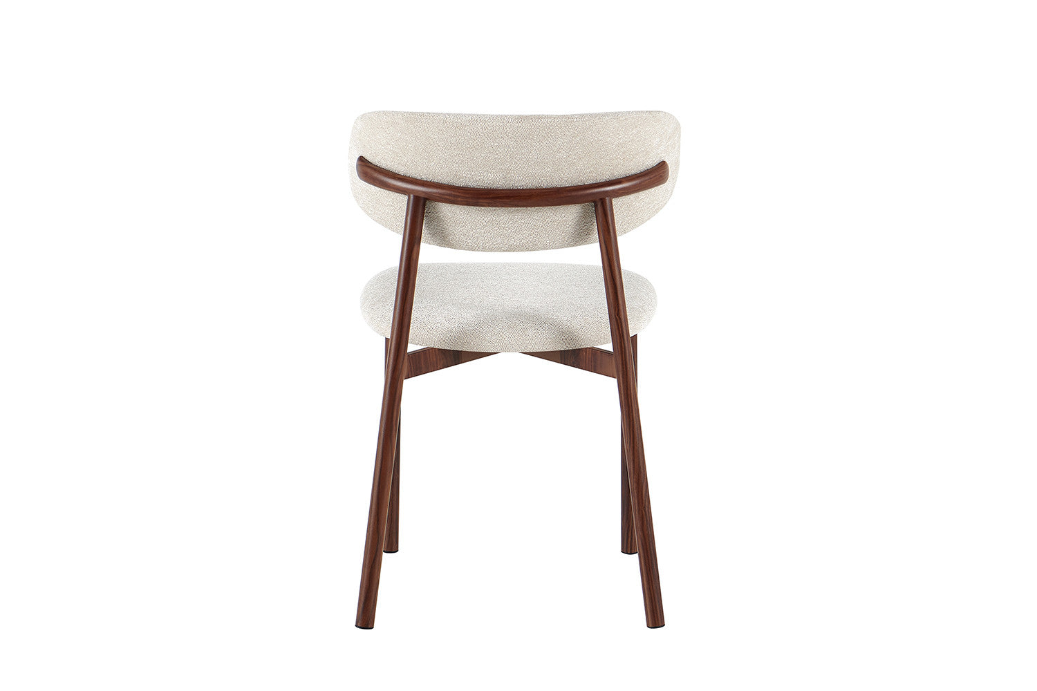 NIEUW - Stoel 'Coco' Walnoot - Stof Fabb Raven 24 Beige - RS