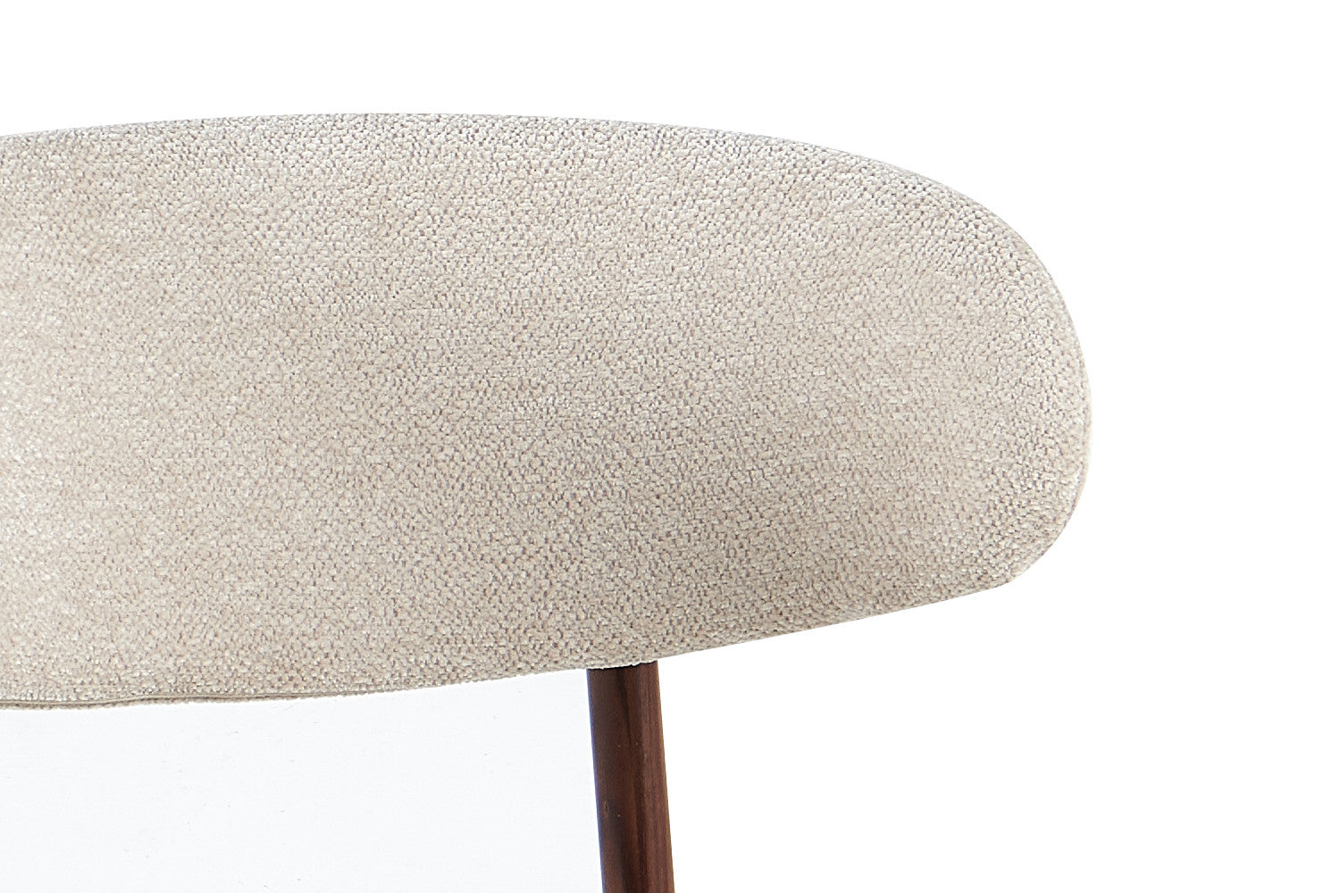 NIEUW - Stoel 'Coco' Walnoot - Stof Fabb Raven 24 Beige - RS