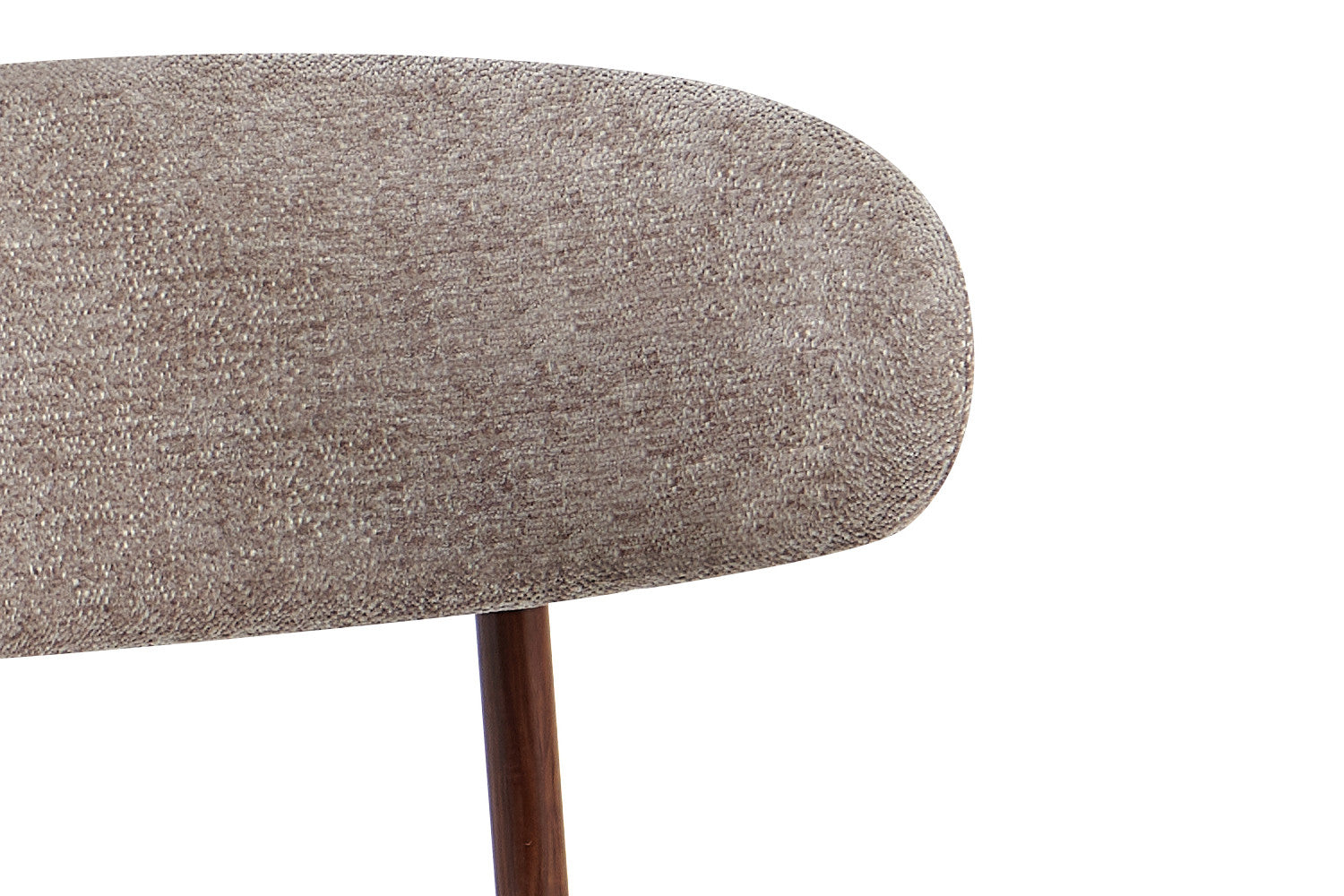 NIEUW - Stoel 'Coco' Walnoot - Stof Fabb Raven 30 Zand - RS