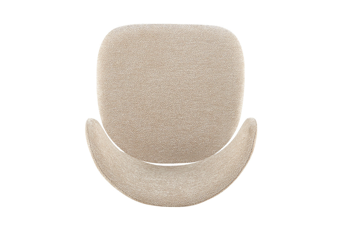 Stoel 'Coco' Grijs - Stof Fabb Raven 24 Beige - RS