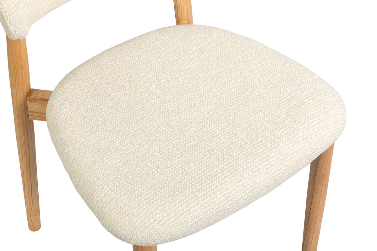 Stoel 'Clara' Essenhout Naturel Ote Milan 103 Beige - RS