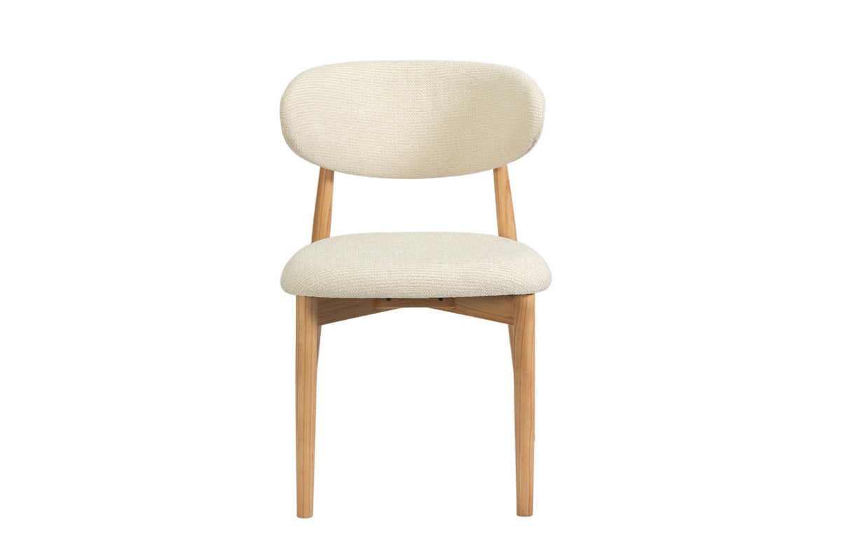 Stoel 'Clara' Essenhout Naturel Ote Milan 103 Beige - RS