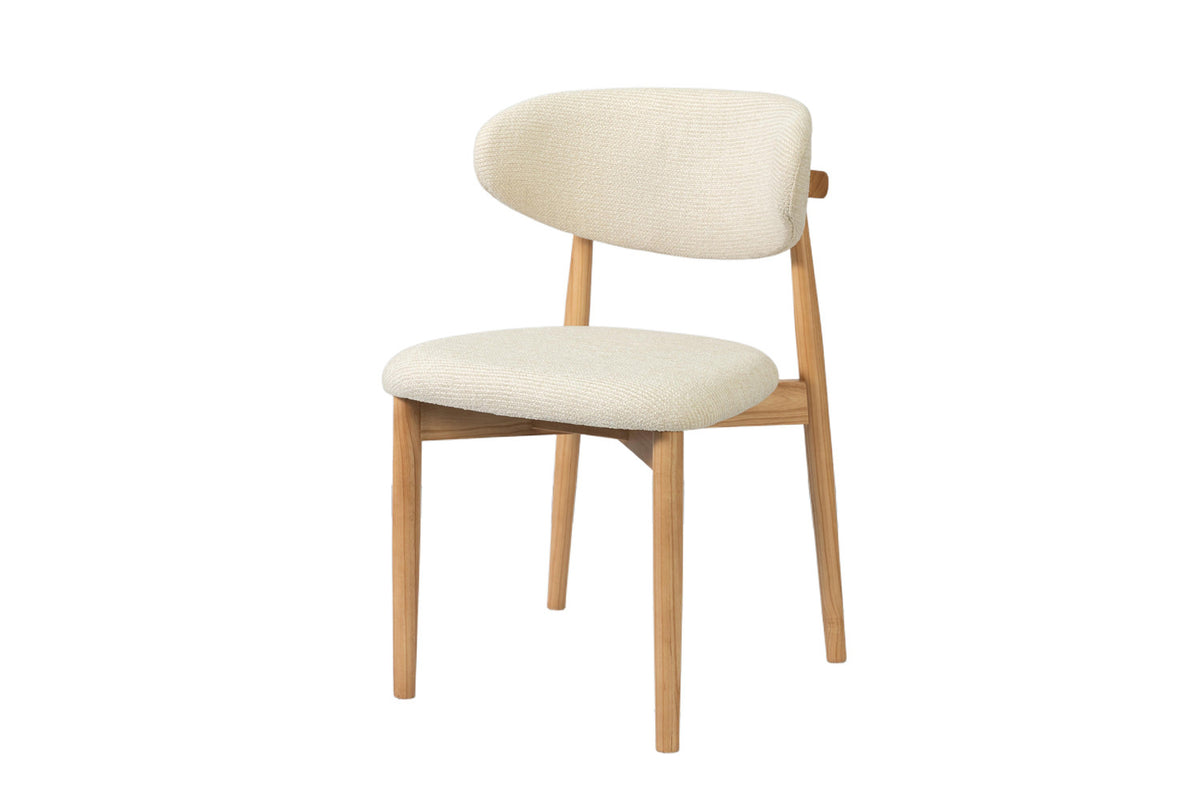 Stoel 'Clara' Essenhout Naturel Ote Milan 103 Beige - RS