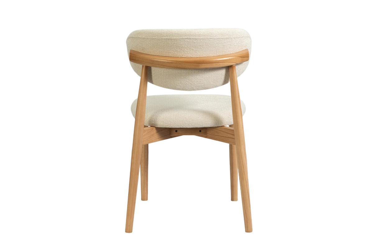 Stoel 'Clara' Essenhout Naturel Ote Milan 103 Beige - RS