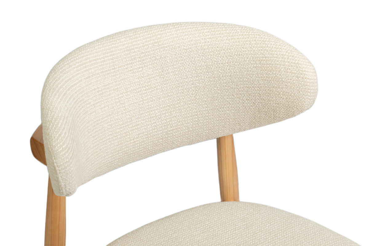 Stoel 'Clara' Essenhout Naturel Ote Milan 103 Beige - RS